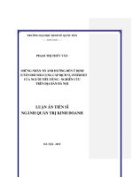 Những nhân tố ảnh hưởng đến ý định chuyển đổi nhà cung cấp dịch vụ internet của người tiêu dùng   nghiên cứu trên địa bàn hà nội
