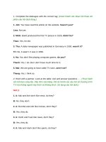 language focus unit 5 lớp 9