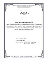 SANG KIEN KINH NGHIỆM GIÁO DỤC CÔNG DÂN HAY 2019