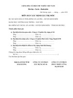 BB bàn GIAO mốc công trình