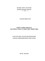 Chất lượng dịch vụ tại Tổng công ty Bảo Việt nhân thọ