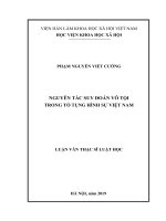 Nguyên tắc suy đoán vô tội trong tố tụng hình sự việt nam 