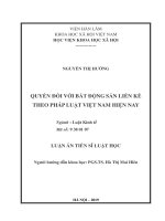 Quyền đối với bất động sản liền kề theo pháp luật việt