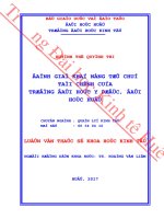 Luận văn thạc sĩ ĐÁNH GIÁ KHẢ NĂNG tự CHỦ tài CHÍNH của TRƯỜNG đại học y dược, đại học HUẾ min 