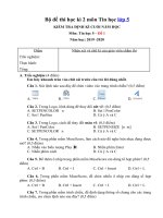 bo de thi hoc ki 2 mon tin hoc lop 5 2019 2020