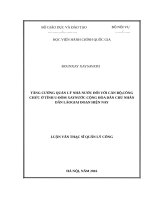 Tăng cường quản lý nhà nước đối với cán bộ, công chức tỉnh u đôm xay, nước cộng hòa dân chủ nhân dân lào 