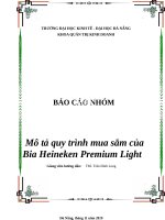 quản trị mua sắm _TÌM HIỂU QUY TRÌNH MUA SÁM CỦA HEINEKEN