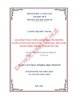 Giải pháp tăng cường kiểm soát chi thường xuyên ngân sách nhà nước tại kho bạc nhà nước huyện triệu phong, tỉnh quảng trị min 