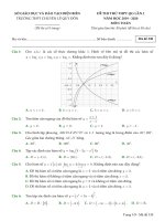  thầy tùng toán  đề thi thử THPT QG 2020 môn toán lần 1 trường chuyên lê quý đôn – điện biên 