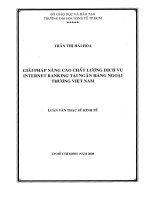 Giải pháp nâng cao chất lượng dịch vụ internet banking tại ngân hàng ngoại thương việt nam  