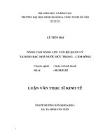 Nâng cao năng lực cán bộ quản lý tại Kho bạc Nhà nước Đức Trọng – Lâm Đồng