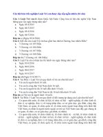 Câu hỏi bán trắc nghiệm luật trẻ em có đáp án