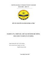 Đồ Án Hệ Thống Báo Cháy và Dập Lửa Tự Động