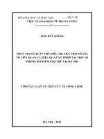 Thực trạng tuân thủ điều trị ARV, một số yếu tố liên quan và hiệu quả can thiệp tại một số phòng khám ngoại trú tại Hà Nội.