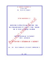 luận văn thạc sĩ hoàn thiện công tác quản lý thuế thu nhập doanh nghiệp tại chi cục thuế thành phố đồng hới, tỉnh quảng bình 