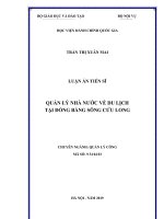 Quản lý nhà nước về du lịch tại Đồng bằng sông Cửu Long