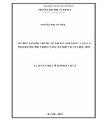 TỔ CHỨC DẠY HỌC CHỦ ĐỀ ‘‘ SỰ TRUYỀN ÁNH SÁNG” – VẬT LÍ 11  THEO HƯỚNG PHÁT TRIỂN NĂNG LỰC HỢP TÁC CỦA HỌC SINH