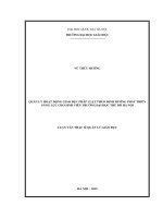Quản lý hoạt động giáo dục pháp luật theo định hướng phát triển năng lực cho sinh viên Trường Đại học Thủ đô Hà Nội