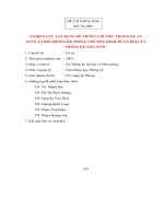 Nghiên cứu xây dựng hệ thống chỉ tiêu thống kê an toàn xã hội trong hệ thống chỉ tiêu kinh tế-xã hội của thống kê nhà nước