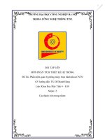 Bài tập lớn môn Phân tích thiết kế hệ thống: Phần mềm quản lý phòng máy