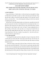 Sáng kiến kinh nghiệm tiểu học một số biện pháp giúp học sinh học tốt bài thể dục phát triển chung lớp 5 ở trường tiểu học tân trịnh