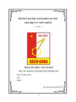 BÁO cáo thực tập cơ bản mạch cảm biển rò rỉ khí gas