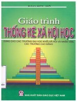 Giáo trình thống kê xã hội học   dùng cho các trường đại học khối xã hội và nhân văn các trường cao đẳng 