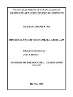 Kỷ luật sa thải theo pháp luật lao động việt nam tt tiếng anh 
