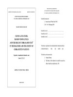 Nghiên cứu đặc điểm lâm sàng, nồng độ nọc trong máu và giá trị của xét nghiệm nhanh trong chẩn đoán và điều trị bệnh nhân bị rắn hổ mang cắn tt tiếng anh 