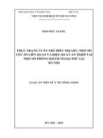 Thực trạng tuân thủ điều trị ARV, một số yếu tố liên quan và hiệu quả can thiệp tại một số phòng khám ngoại trú tại hà nội 