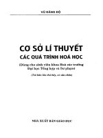 Cơ sở lí thuyết các quá trình hoá học   dùng cho sinh viên khoa hoá các trường đại học tổng hợp và sư phạm 