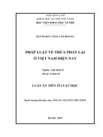 Pháp luật về thừa phát lại ở việt nam hiện nay 
