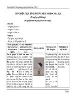 THÍ NGHIỆM THỰC HÀNH PHƯƠNG PHÁP dạy học hóa học