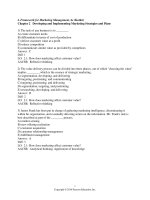 Test bank and solution manual for  a framwork or marketing management 6e  (1) 