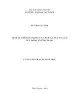 Định lý điểm bất động của ánh xạ nửa tựa co suy rộng và ứng dụng 