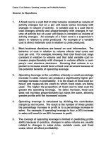 Test bank and solution manual for  ch02 cost behavior operationg leverage  (2) 