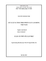 Kỷ luật sa thải theo pháp luật lao động việt nam 