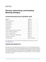 Test bank and solution manual for  CH02 planing implementing and evaluaing marketing strategies (2) 