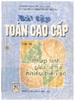 Bài tập toán cao cấp   tập 3, phép tính giải tích nhiều biến số 