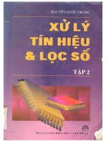 Xử lý tín hiệu và lọc số  tập 2 