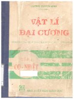 Vật lý đại cương   dùng cho các trường đại học khối kỹ thuật công nghiệp  tập 1, cơ nhiệt 