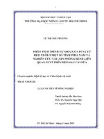 Phân tích trình tự ORF2 của PCV2 từ heo nuôi ở một số tỉnh phía nam và nghiên cứu vắc xin phòng bệnh liên quan PCV2 trên heo sau cai sữa 