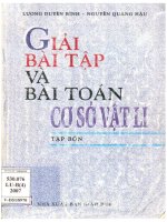 Giải bài tập và bài toán cơ sở vật lí  tập 4 