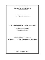TỪ NGỮ về NGHỀ CHÈ TRONG TIẾNG VIỆT (tt) 