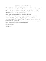 ĐỀ CƯƠNG ÔN TẬP GIỮA KÌ 1 SH10