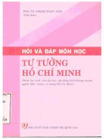 Hỏi và đáp môn học tư tưởng hồ chí minh   dành cho sinh viên đại học, cao đẳng khối không chuyên ngành mác lênin, tư tưởng hồ chí minh 