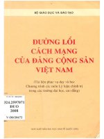 Đường lối cách mạng của đảng cộng sản việt nam   tài liệu phục vụ dạy và học chương trình các môn lý luận chính trị trong các trường đại học, cao đẳng 
