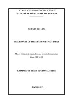 Sự biến đổi của đạo hiếu ở việt nam hiện nay tt tiếng anh 