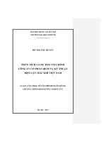 Phân tích và dự báo tài chính công ty cổ phần dịch vụ kỹ thuật điện lực dầu khí việt nam 