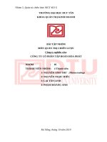 Phân tích tập đoàn hòa phát môn quản trị chiến lược